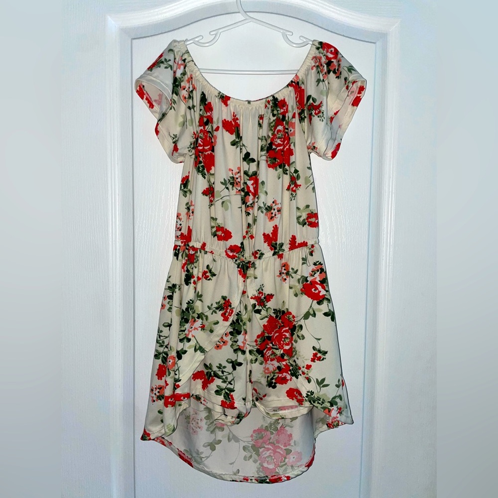 EUC Girls Romper High Low Dress Size S
